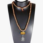 Mahamritunjaya Kavach 16 Mukhi Rudraksha With Silver Yantra Attached In Rudraksha Mala