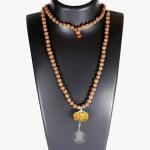 Mahamritunjaya Kavach 14 Mukhi Rudraksha With Silver Yantra Attached In Rudraksha Mala