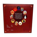Lord Ganesh Wooden Frame With Pure Silver Coin Of 7 Grams