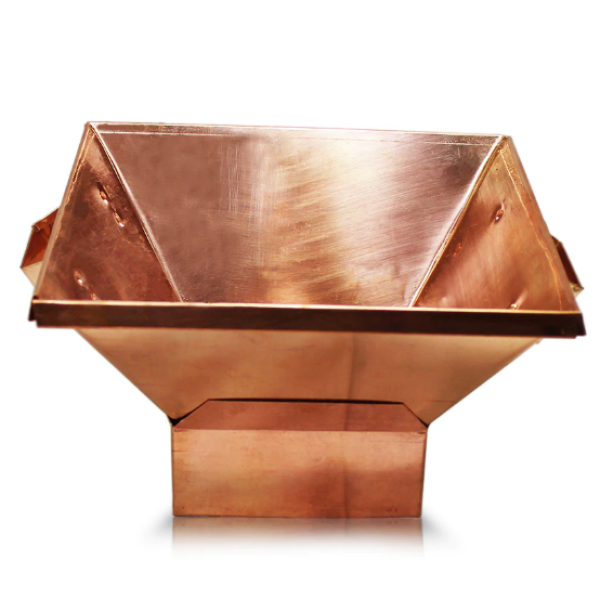 Havan Kundh In Copper With Base Small